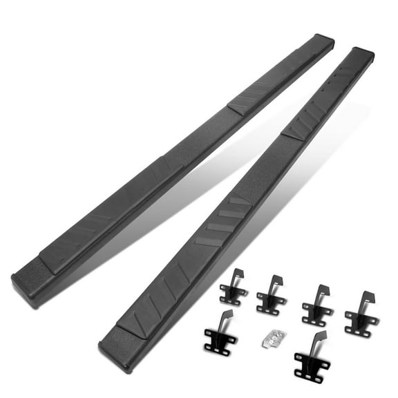 DNA Motoring 5" OD Flat Side Step Nerf Bars Running Boards for 2019-2022 Ram 1500 Quad Cab