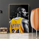 thumbnail image 1 of Carteles de estrellas de baloncesto, pintura sin marco de Kobe y James, decoraciones de pared de fondo para sala de estar, decoración del hogar, regalo de recuerdo, 1 of 4