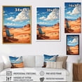 thumbnail image 4 of Designart "Sunlit Desert Tranquility" Landscapes Canvas Wall Art - Global Brown Desert Bedroom Canvas Wall Art, 4 of 6