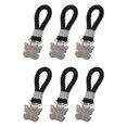 thumbnail image 1 of Uxcell 6 Pcs Clips para Toallas de Té con Lazo de Algodón para Colgar, Ganchos de Toalla de Metal de 4 Pulgadas, Perchas de Tela Multipropósito para Hogar Cocina Baño, Negro (Mariposa), 1 of 7