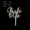 thumbnail image 2 of Decoración de tarta Tisbonsy Bride to Be Wood para despedida de soltera, 2 of 5