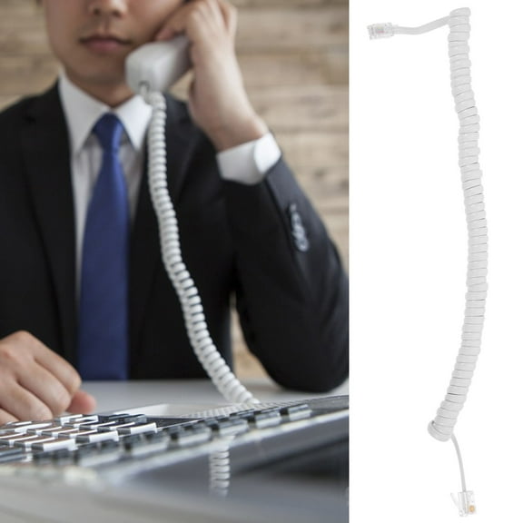 NICEXMAS 2pcs Telephone Cords Phone Cords Cords Coiled Telephone Cord