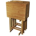 thumbnail image 2 of Plastic Development Group Ensemble de Plateaux de Table Pliants Naturel, 2 of 6