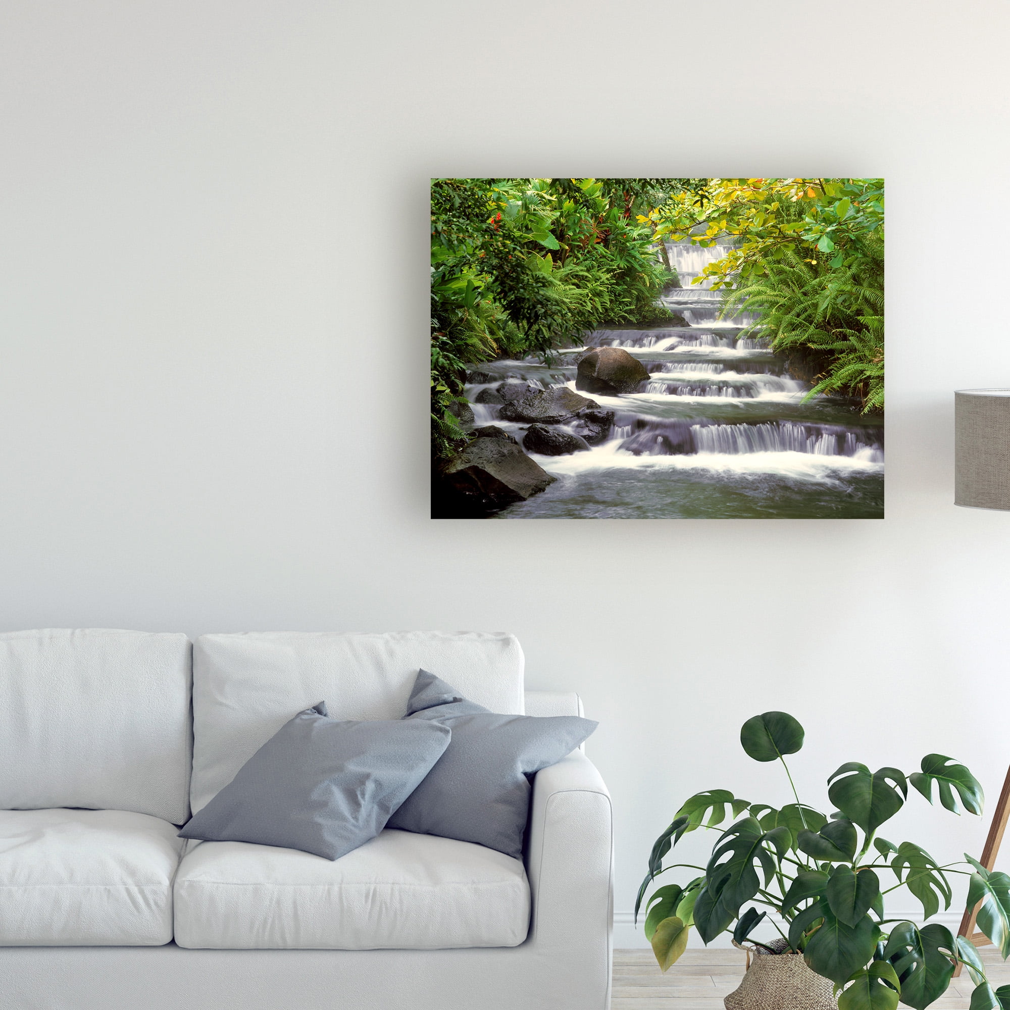 Trademark Fine Art 'Terraced Falls' Canvas Art by Monte Nagler