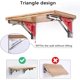 thumbnail image 2 of Soporte plegable para estante, soporte plegable para montaje en pared de acero inoxidable de 8", 2 piezas JAMW Sencillez, 2 of 5