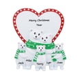 thumbnail image 5 of Maxora Personalized Ornaments Customized Christmas Ornament Polar Bear Couple Table Top Family of 5 Free Customize, 5 of 7