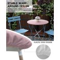 thumbnail image 5 of Fitted Round Tablecloths Table Covers 45-54in,Modern Pink and White Gradient Waterproof Elastic Edged Table Cloth for Kitchen Dining Holiday Party Tables Decor,Minimalist Color Ombre Art, 5 of 6