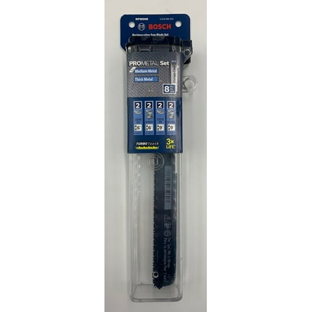 BOSCH RPM008 8 pc. Edge Pro-Metal Reciprocating Saw Blade Set