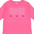thumbnail image 4 of Inktastic Gigi Said I Could Funny Granddaughter Girls Girls Long Sleeve Toddler T-Shirt, 4 of 5