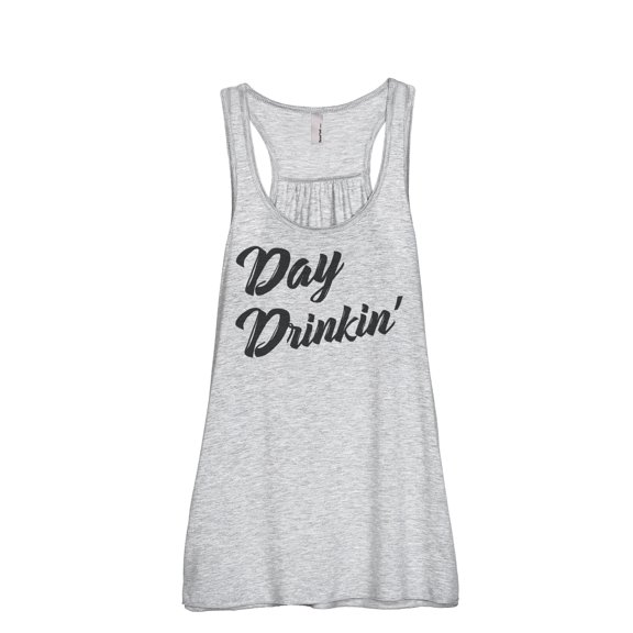 Thread Tank Day Drinkin Drinking Women Sleeveless Flowy Racerback Tank Top