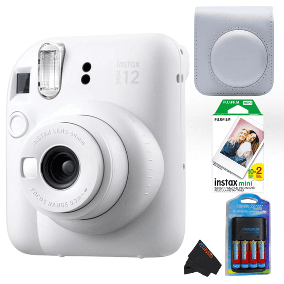 FUJIFILM INSTAX MINI 12 Instant Film Camera ( White ) Instax Mini 12 Protective Camera Case Fujifilm Instax Mini Twin Film