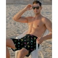 thumbnail image 3 of Axwujok Mens Swimming Trunks with Compression Liner Swim Shorts 7 inch Quick Dry Bathing Suit Anti Chafe Boardshorts, 3 of 3