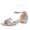 Silver, variant on Fridja Summer Thick Heel Rhinestone One Buckle Open Toe Middle Heel Roman Women's Shoes