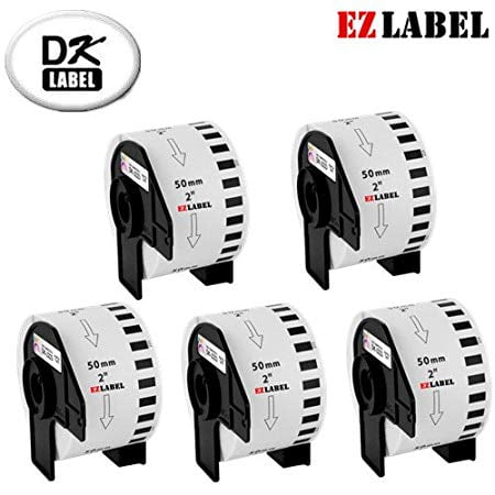 5 Rouleaux Étiquettes en Papier Compatibles DK2223 1.9 Pouces x 100 Pieds (50mm x 30.48m)