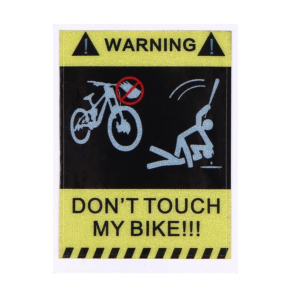 BIOSA DONT TOUCH MY BIKE Bicycle Decorative Warning Sticker Waterproof