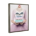 thumbnail image 4 of Stupell Industries Fashionista with Books Beauty & Fashion Painting Gray Floater Framed Canvas Art Print Wall Art, 17 x 21, 4 of 10