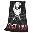 thumbnail image 3 of Jack SkellingtonBlanket 50x40,Throw Blanket Gifts for Fans Lover Girls Boys Women Present Hoodie Him Bed, 3 of 3