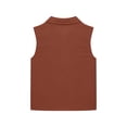 thumbnail image 4 of enyan Teen Girl Summer Clothes Girls Ruffle Sleeve T Shirts Summer Short Sleeve Casual Cute Crewneck Tops Tees,Coffee,5-6Years, 4 of 6
