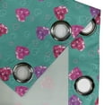 thumbnail image 4 of Ambesonne Valentines Grommet Curtain, Celebration Romance, 50" x 96", Red Fuchsia Teal, 4 of 6