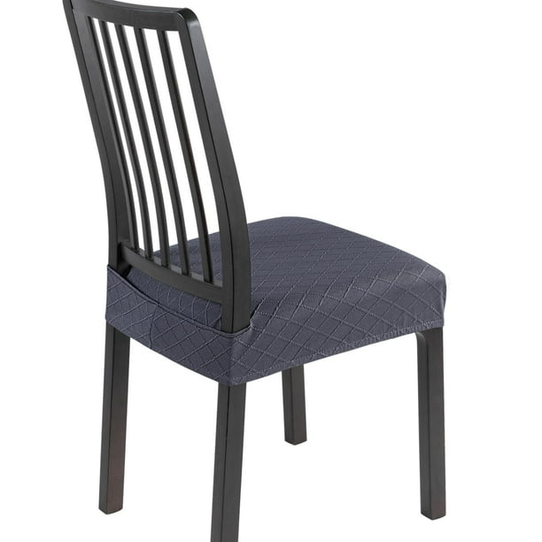 Funda para Asiento de Silla de Comedor Set de 6 Elastic Grey