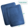 thumbnail image 5 of Nestl Set of 2 Absorbent Memory Foam Bath Mat Bathroom Rugs, Blue, Small 17"x24", 5 of 8