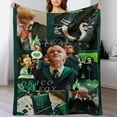 thumbnail image 4 of Draco Movie Actor Malfoy Blanket Super Soft Warm Flannel Blanket for Bedroom Living Room Sofa Four Seasons Perfect for Napping Home Decor Bedding Artwork 30""x40"", Style, 4 of 5