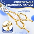 thumbnail image 4 of Tijeras de peluquería canina JASON Curved Thinner 440C Inoxidable, 4 of 6