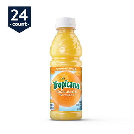 (24 Bottles) Tropicana Orange Juice, 10 fl oz