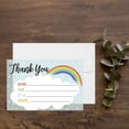 thumbnail image 2 of Koyal Wholesale Kids Fill in the Blank Thank You Cards 20 Cards Including Envelopes Rainbows and Clouds, 2 of 5