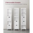 thumbnail image 3 of Mueble de piso para baño VASAGLE Bathroom Storage, blanco, 3 of 9