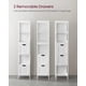 thumbnail image 3 of Mueble de piso para baño VASAGLE Bathroom Storage, blanco, 3 of 9