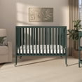 thumbnail image 6 of Dream On Me Quinn Full-Size Folding Crib, Removable Wheels, Modern Nursey, Adjustable Mattress Support, Patent Folding System in Olive, 6 of 9