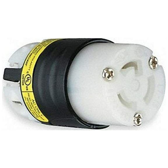 Legrand GrdMntrLckCon,Strt;15A;BlkWht,Nyl,L7-15R PSL715CGCM