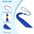 thumbnail image 3 of Unique Bargains Tassel Graduation, Graduation Cap Tassel for Graduation Cap Decorate Tassel Charm, Blue 2Pack, 3 of 5
