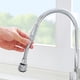 thumbnail image 2 of Grifo de cocina de acero inoxidable T, ahorrador de agua para ducha, boquilla rociadora giratoria extendida, extensor de burbujeo, 2 of 6
