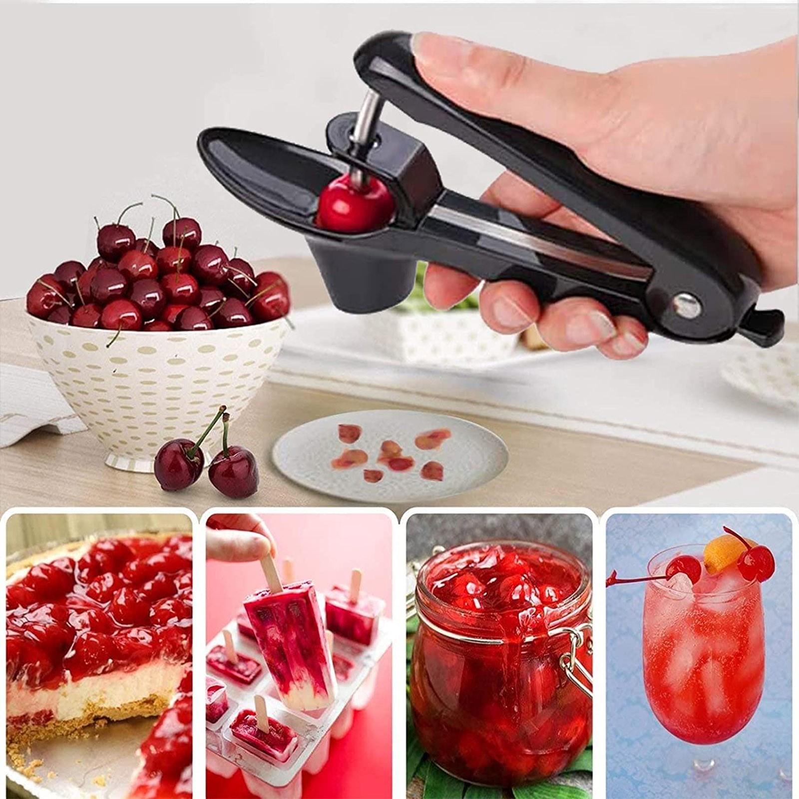Fruit Olive Pitter Tool Seed Handheld Kitchen Fruit Remover Kit Machine