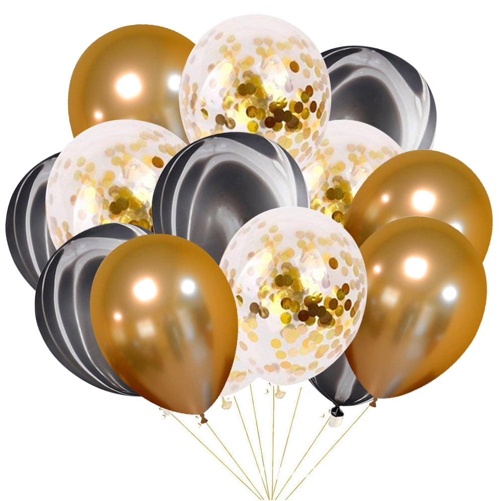 15pcs Set Latex Confetti Balloons Wedding Birthday Party Backdrop Decor 12 inch