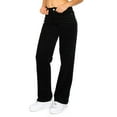 thumbnail image 2 of Cali1850 Women's Casual Corduroy Pants Straight Leg Button Closure Trousers with Pockets, 2 of 5