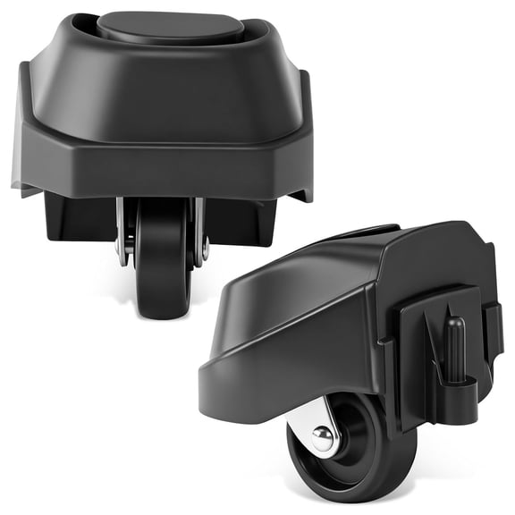 ABCISI 12388 Foot Caster & 12293 Caster Wheel Kit, Foot Caster Compatible with Ridgid 6 & 16 Gal Wet/Dry Vacuum, Used for Plate-Casters (2)