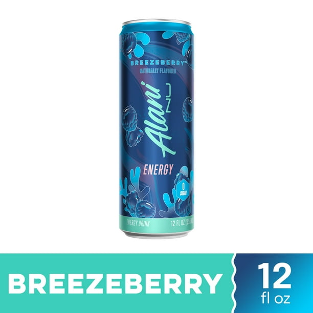 Alani Nu Sugar Free Energy Drink, Breezeberry, 12oz, 200mg