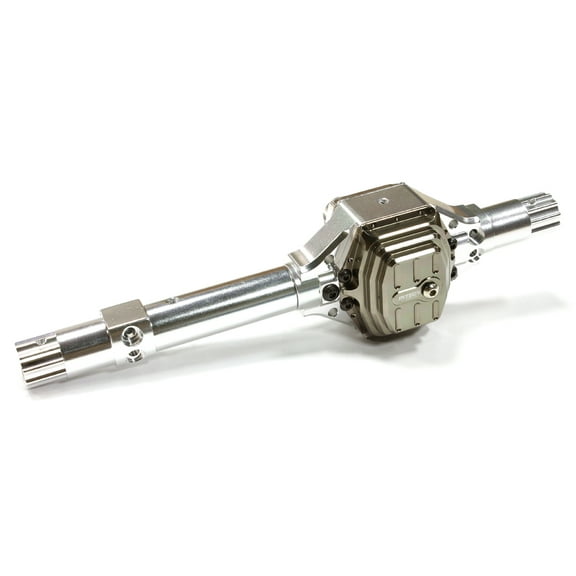 Integy RC Toy Model Hop-ups C25696SILVERGUN Billet Machined T6 Front Axle Conversion Kit for Axial 1/10 Wraith Rock Racer