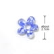 thumbnail image 4 of 6 piezas de miniadornos de flores de cristal con forma irregular, bonitos adornos para fiestas de bodas y Navidad, accesorios colgantes de joyería para niñas, 4 of 5