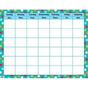 Creative Teaching Press CTP0977 Dots On Turquoise Calendar Chart