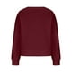 thumbnail image 4 of Puntoco Mujeres Moda Casual Estampado Cuello Redondo Suelto Manga Larga Tops Cortos Blusa Sin Capucha Sudaderas Puntoco Puntoco-1246, 4 of 6