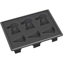 Star Wars Silicone Mold for Ice, Soap, Chocolate & More, Single, 6 Cubes - Imperial Walker & Star Destroyer Shape - Food Grade Tray, Freezer, Dishwasher, Oven Safe - Great for Parties & Gift for Kids