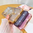 thumbnail image 6 of for Samsung Galaxy S23 Case,Compatible with MagSafe Love Heart Plating Camera Protection Clear Phone Case,  Glitter for Women Girls Shockproof Back Bumper 6.1"-Purple, 6 of 14