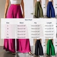 thumbnail image 4 of Costeam Womens Chiffon High Waist Wide Leg Pants Full Inner Lining Side Slip Pockets Full Length Lightweight Flowy Loose Straight Casual Dress Trousers, 4 of 7