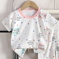 thumbnail image 5 of Zshosam Boy Pajamas Boys Pajamas Cotton Toddler 2 Piece Short Sleeve Pjs Kids Summer Sleepwear Clothes Set Size 3T 4T,(Light Pink 3-4 Years), 5 of 6