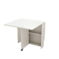 thumbnail image 7 of White Folding Table 51" for Small Spaces | MDF Dining/Display Table | Easy Fold &amp; Roll | Home/Office Use | White Finish | Holds 500lbs, 7 of 7