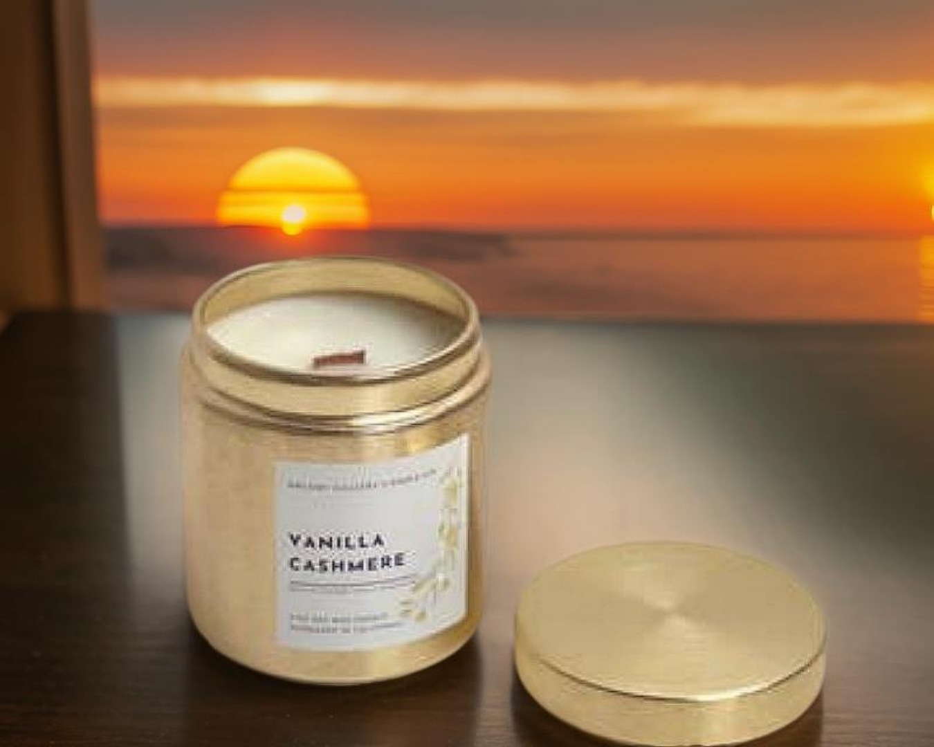 N K S Desiggns Dream Candles 9 oz Vanilla Cashmere Scented Tin Jar 2 Candles with 60 Hrs Burn Time